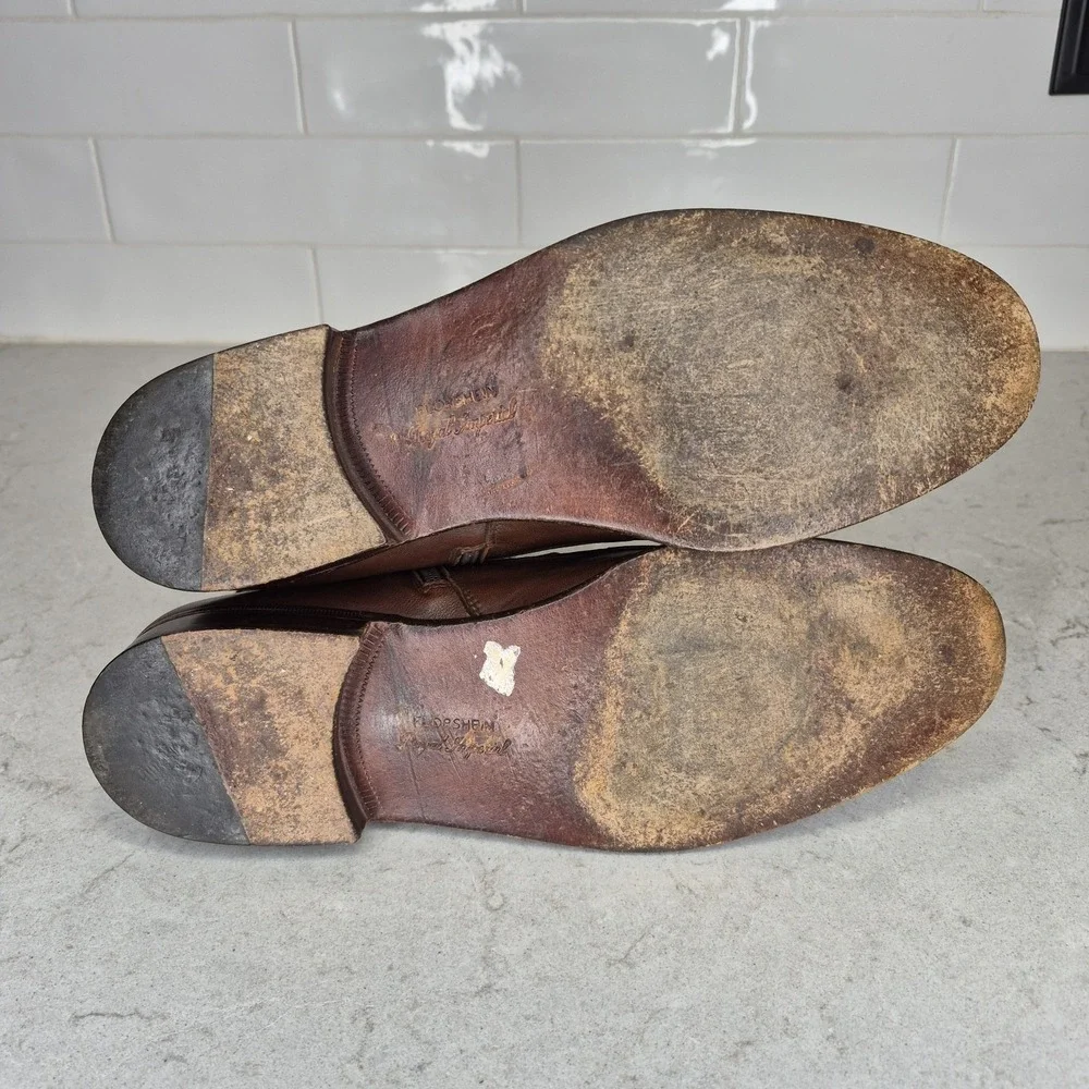 Vintage‎ Royal Imperial Florsheim Boots Brown Mens Size 7.5 D Side Zip